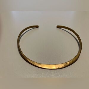 Antique Brass Deep Golden Choker Necklace